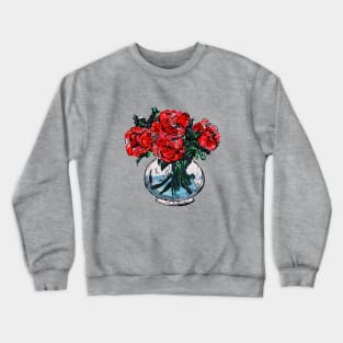 Red Roses Crewneck Sweatshirt